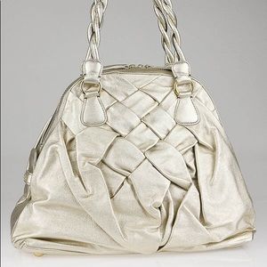 💛Valentino Gold Napa Couture Braided Dome Bag 💛